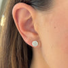 Ruthie Pave Diamond Round Studs