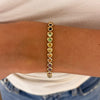 Ryleigh rainbow heart tennis bracelet