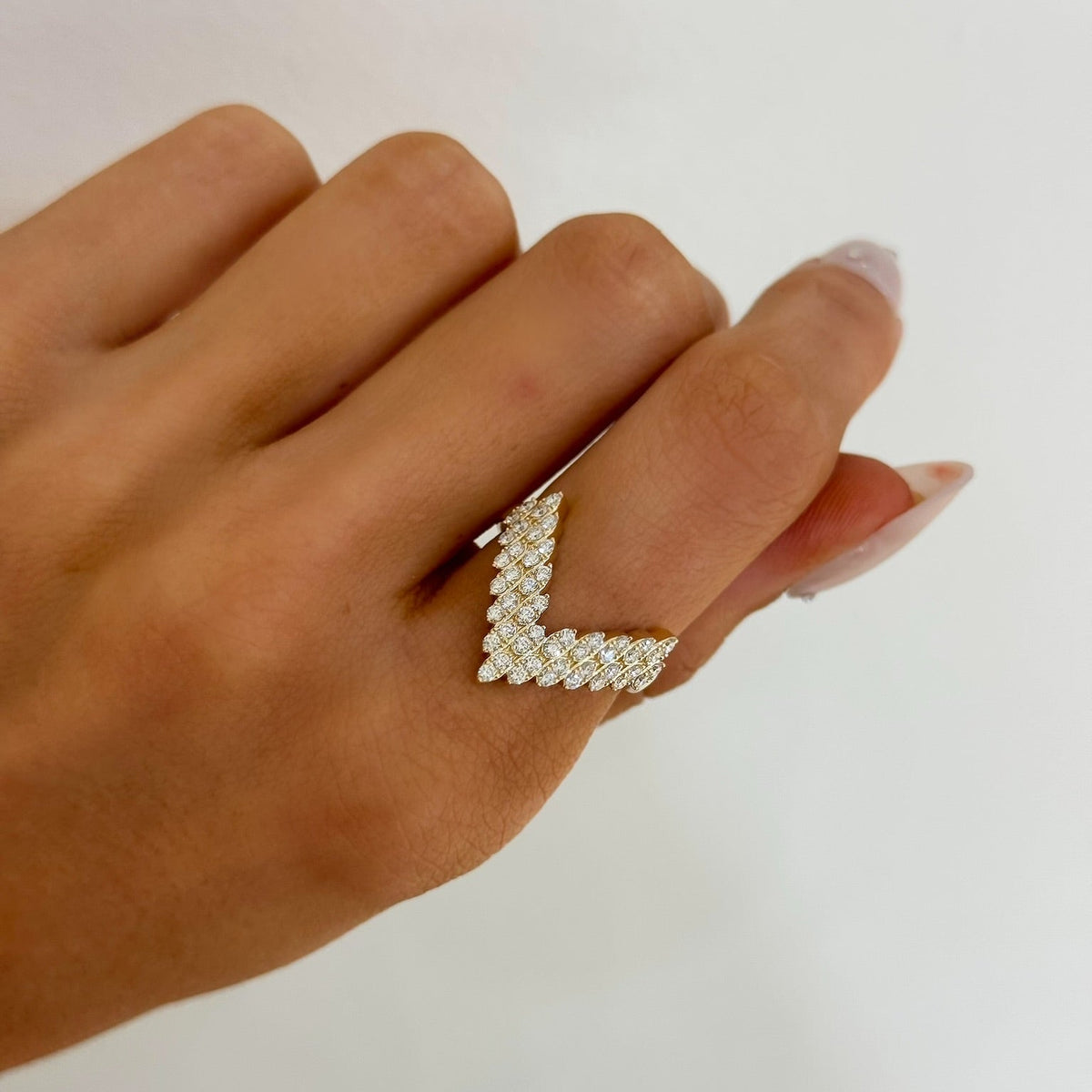 Sagitta Arrow Diamond Cocktail Ring
