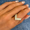 Sagitta Arrow Diamond Cocktail Ring