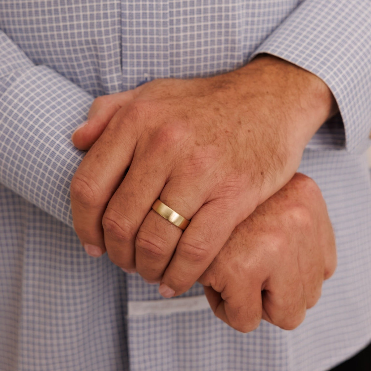 Satin Finish Comfort-Fit Wedding Band 6.5mm