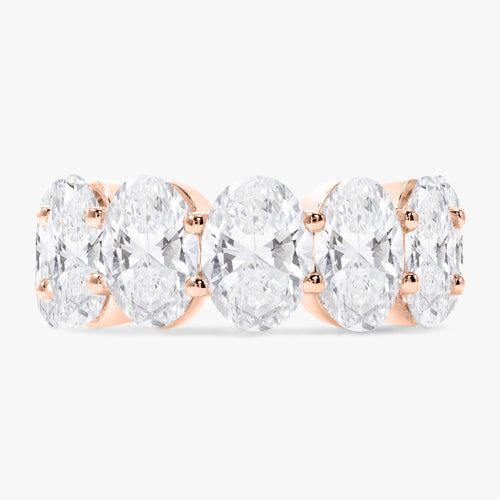 Scalloped Oval Diamond Band 14.00 ctw