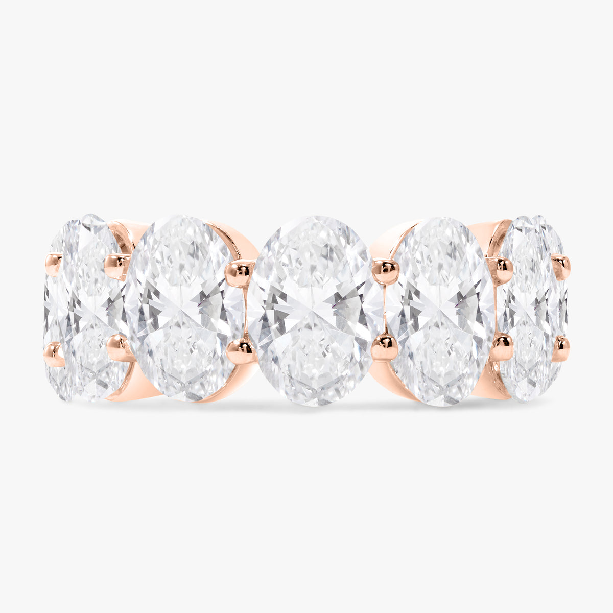 Scalloped Oval Diamond Band 14.00 ctw