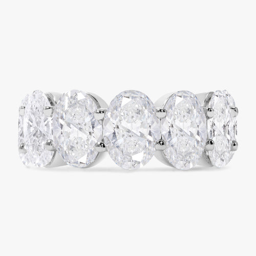 Scalloped Oval Diamond Band 14.00 ctw