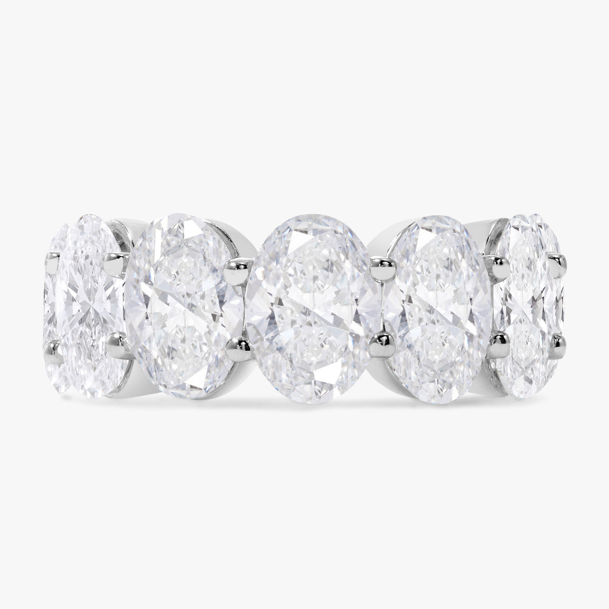 Scalloped Oval Diamond Band 14.00 ctw
