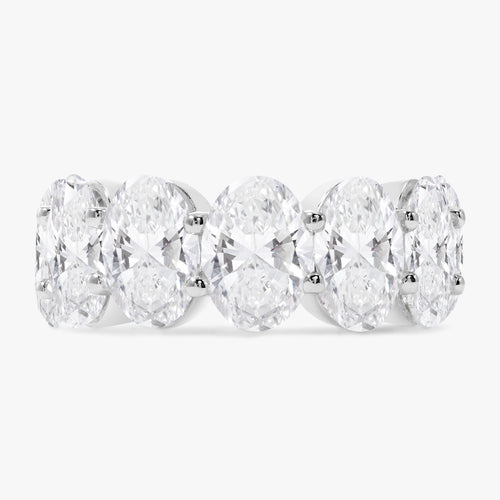 Scalloped Oval Diamond Band 14.00 ctw