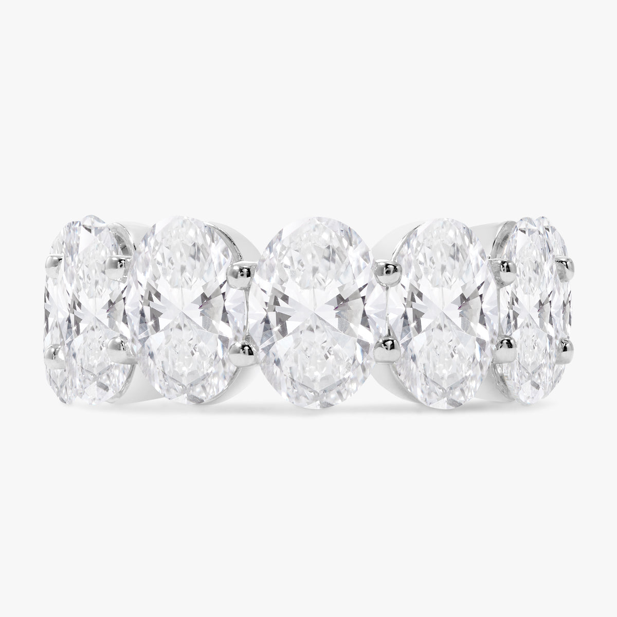 Scalloped Oval Diamond Band 14.00 ctw