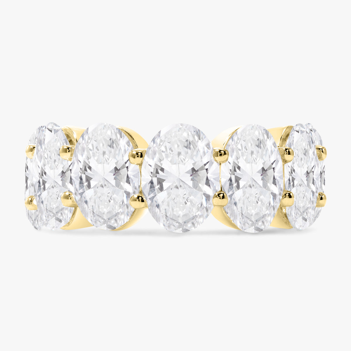 Scalloped Oval Diamond Band 14.00 ctw