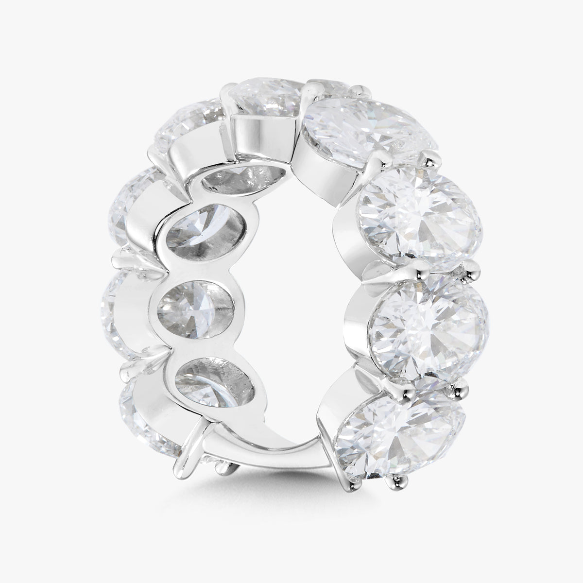 Scalloped Oval Diamond Band 14.00 ctw