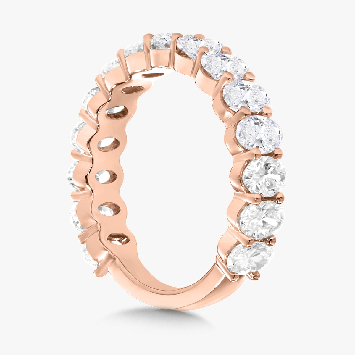 Scalloped Oval Diamond Band 2.22 ctw