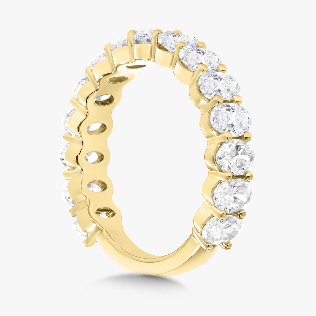 Scalloped Oval Diamond Band 2.22 ctw