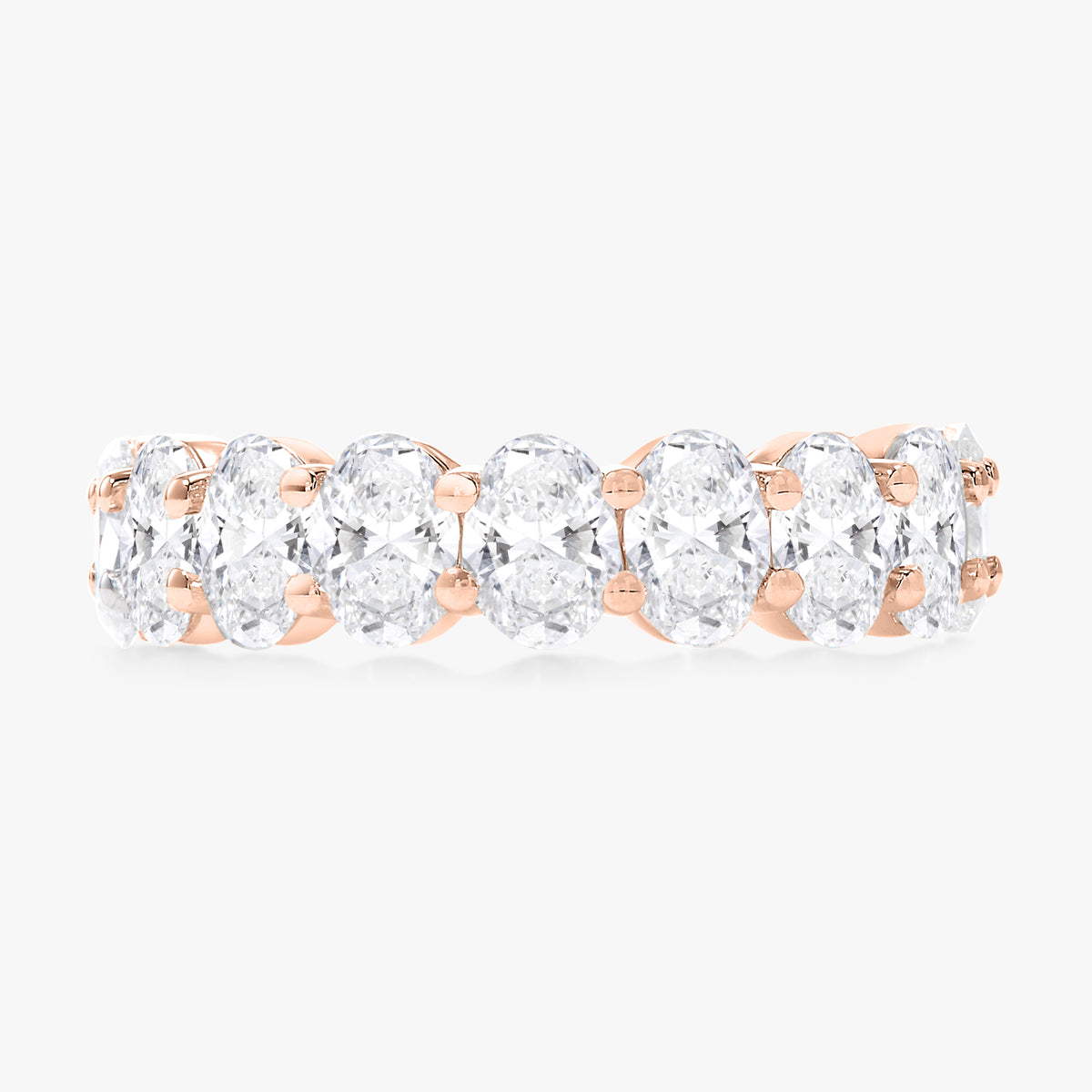 Scalloped Oval Diamond Band 3.18 ctw