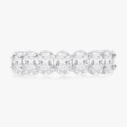 Scalloped Oval Diamond Band 3.18 ctw