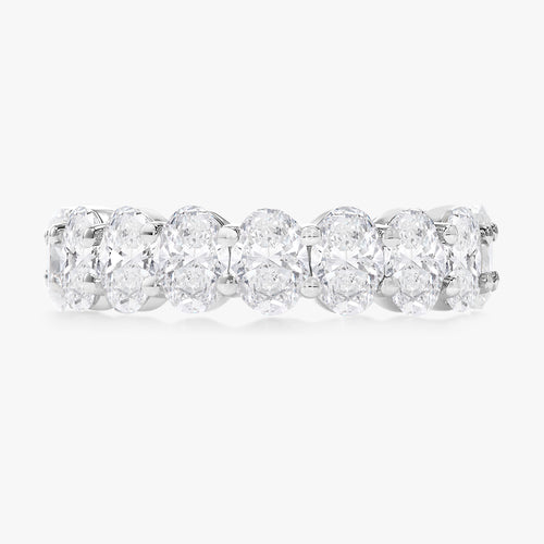 Scalloped Oval Diamond Band 3.18 ctw
