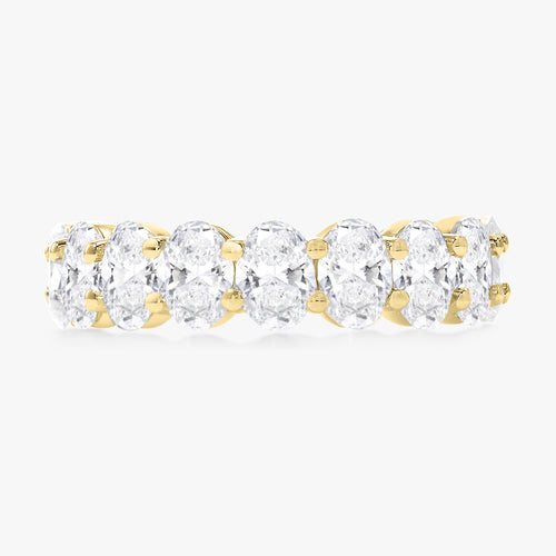 Scalloped Oval Diamond Band 3.18 ctw