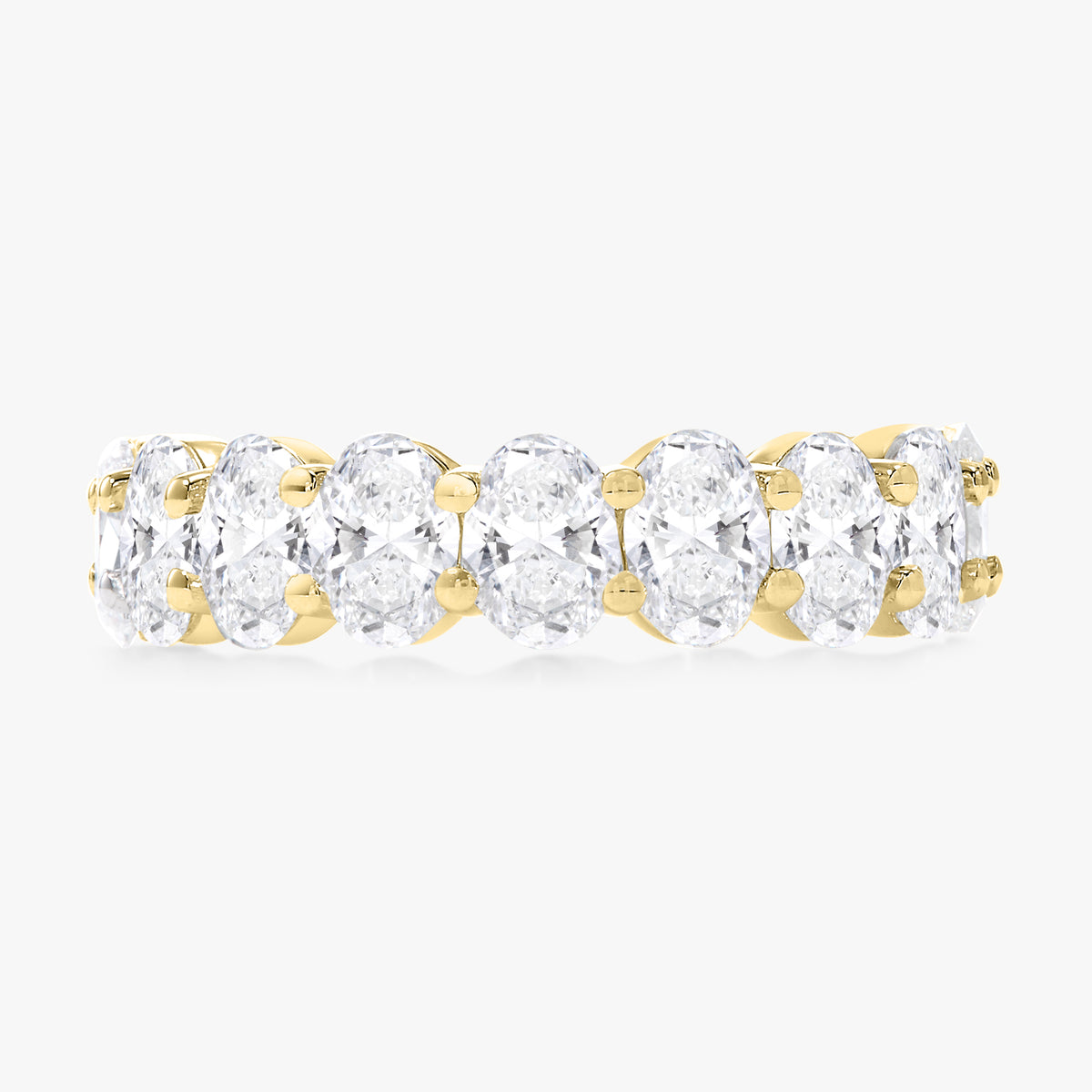 Scalloped Oval Diamond Band 3.18 ctw
