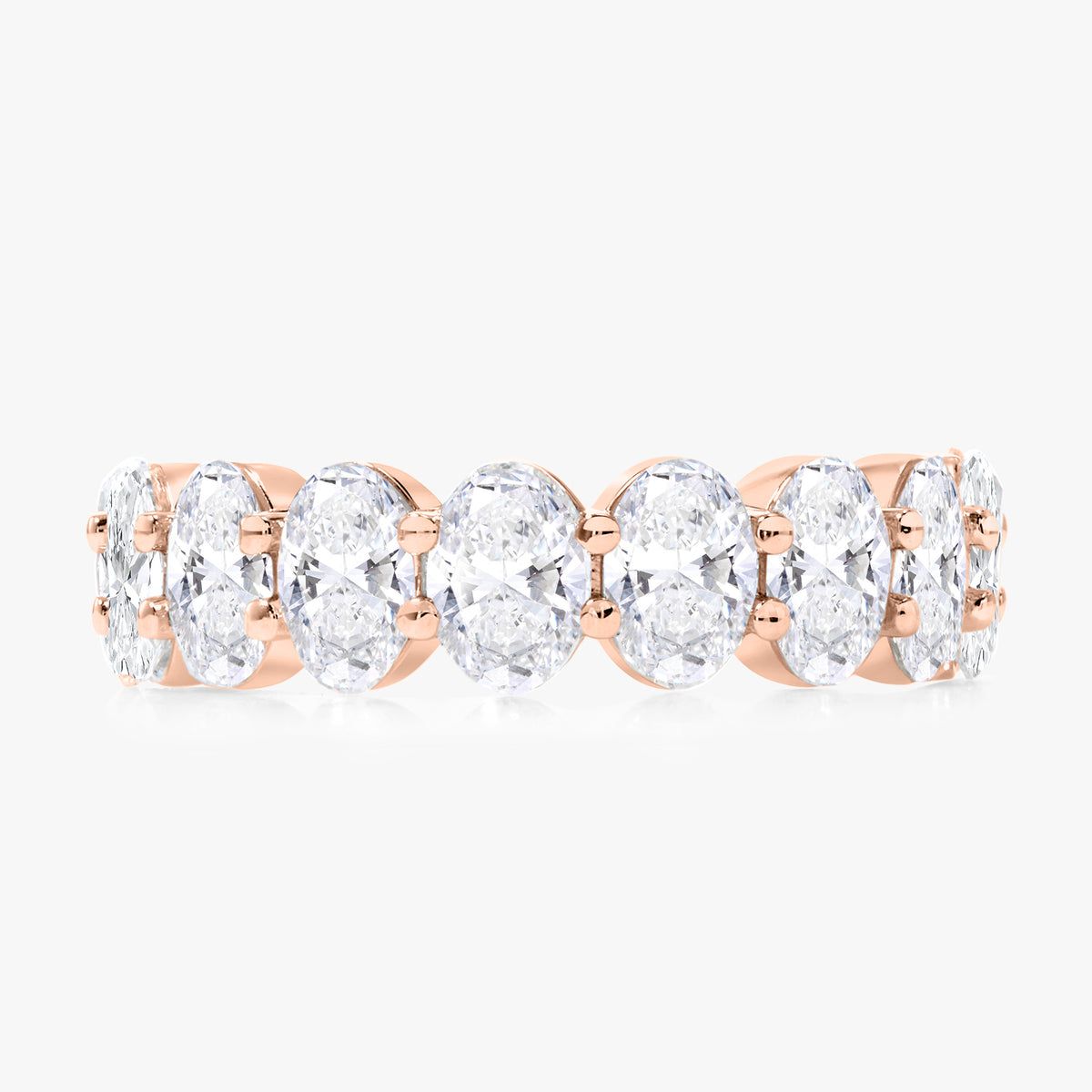 Scalloped Oval Diamond Band 3.66 ctw