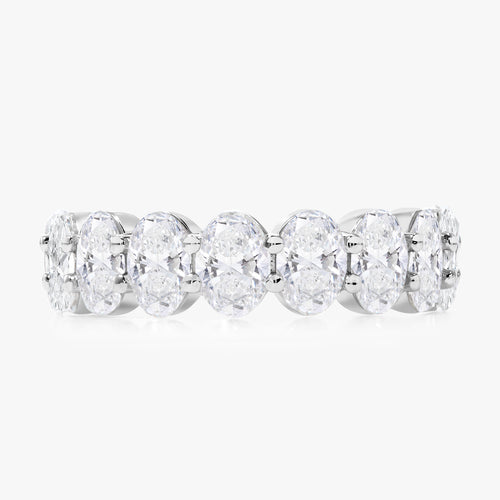 Scalloped Oval Diamond Band 3.66 ctw