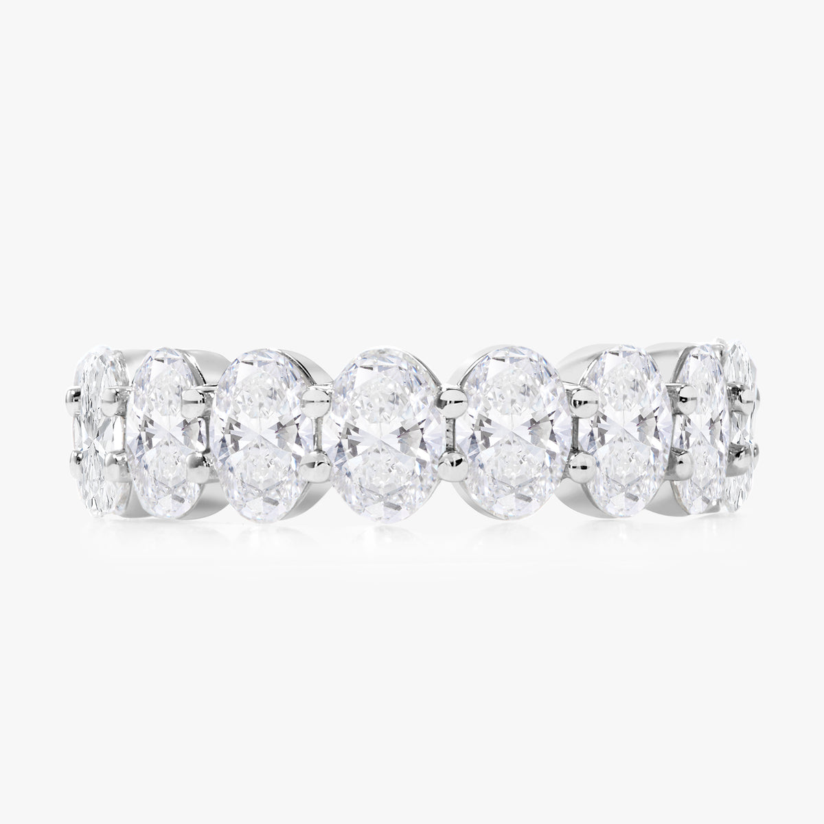Scalloped Oval Diamond Band 3.66 ctw