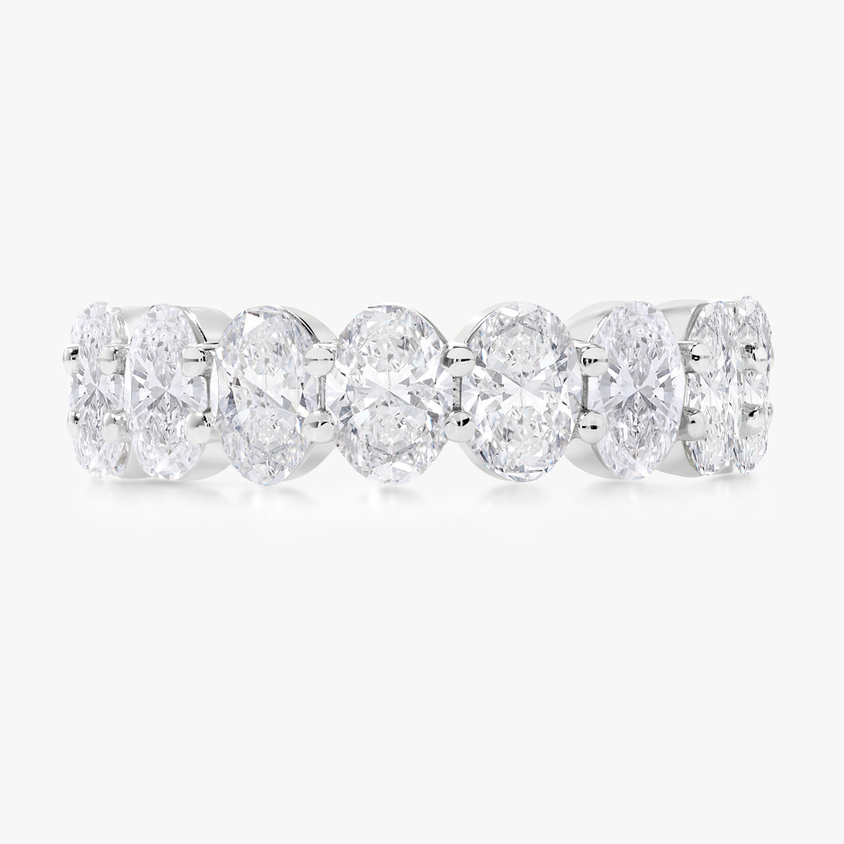 Scalloped Oval Diamond Band 3.66 ctw