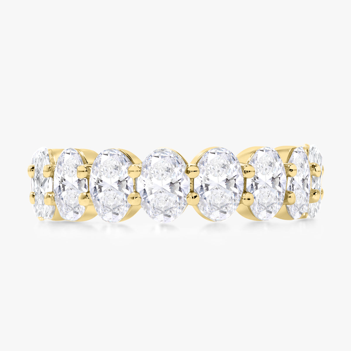 Scalloped Oval Diamond Band 3.66 ctw