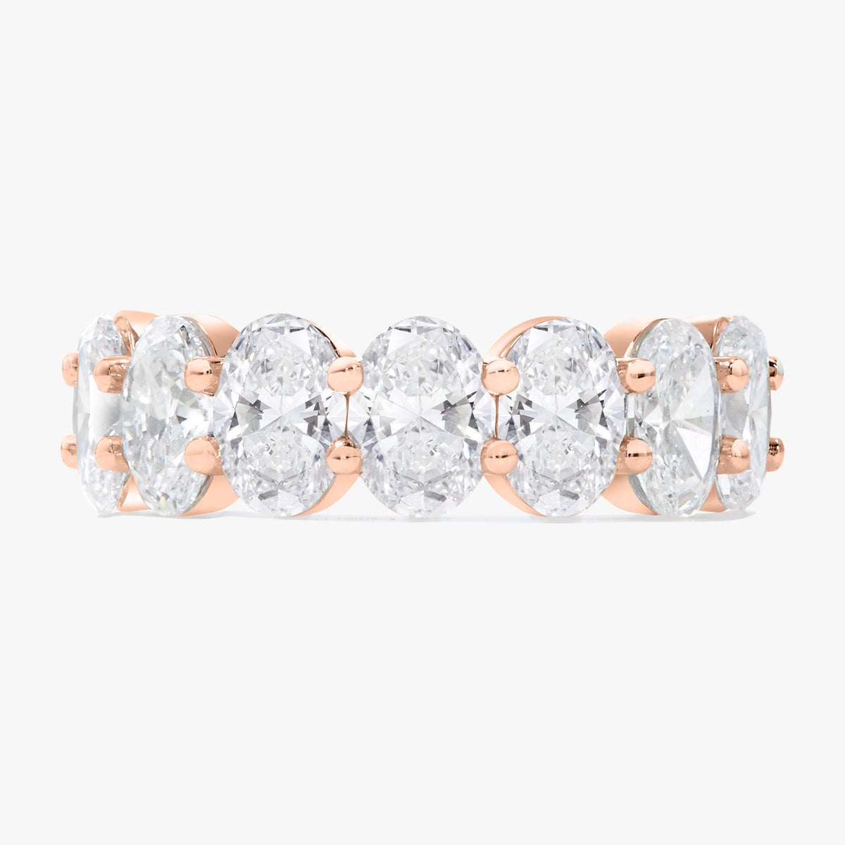 Scalloped Oval Diamond Band 5.80 ctw