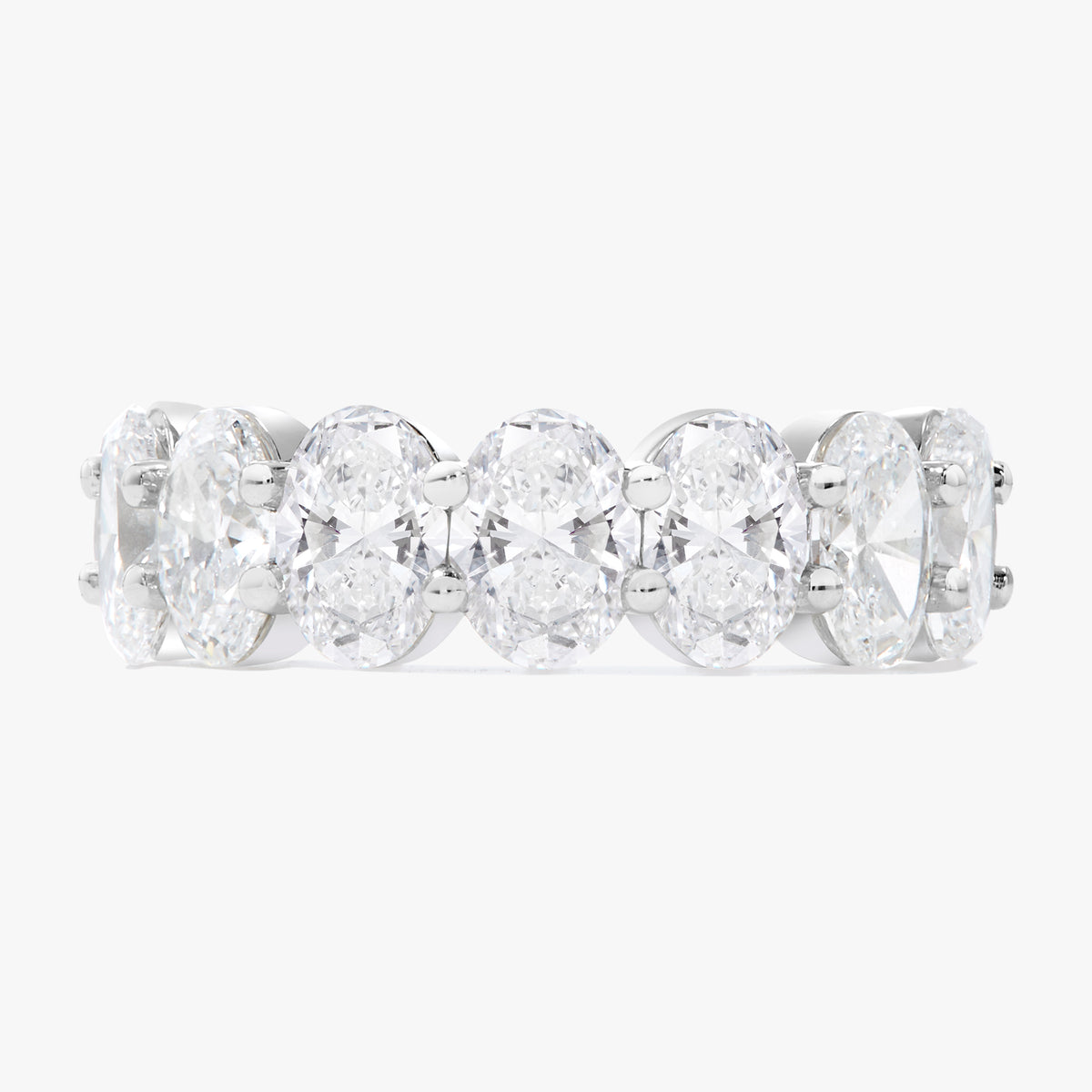 Scalloped Oval Diamond Band 5.80 ctw