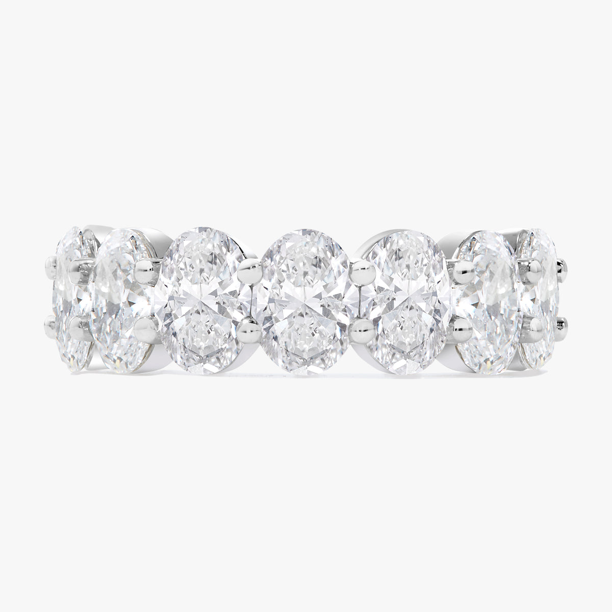 Scalloped Oval Diamond Band 5.80 ctw