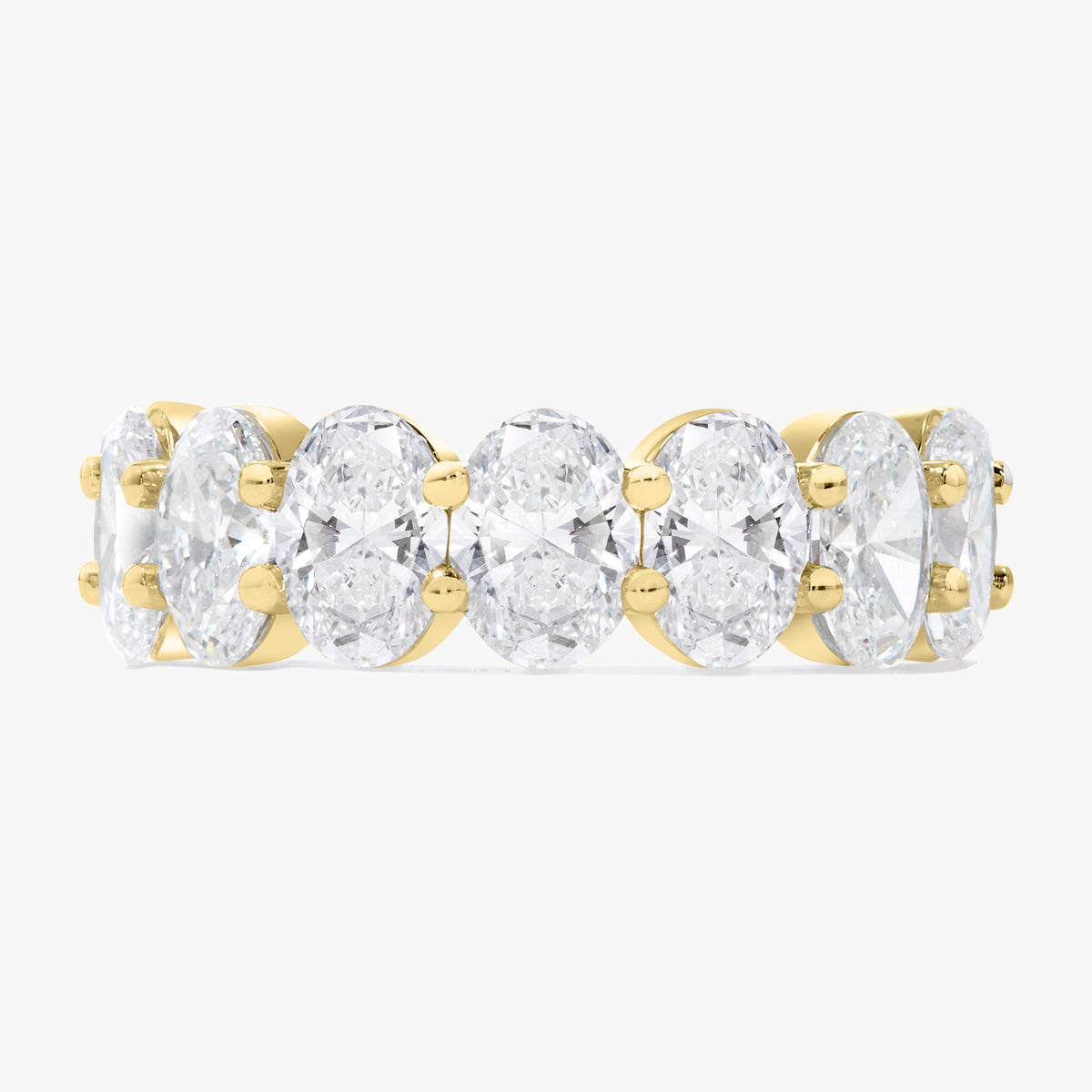 Scalloped Oval Diamond Band 5.80 ctw