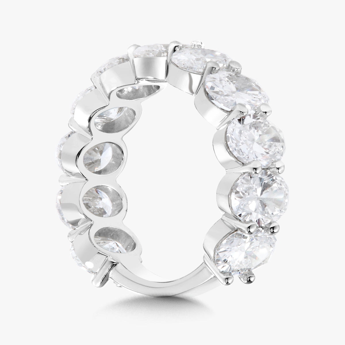 Scalloped Oval Diamond Band 5.80 ctw