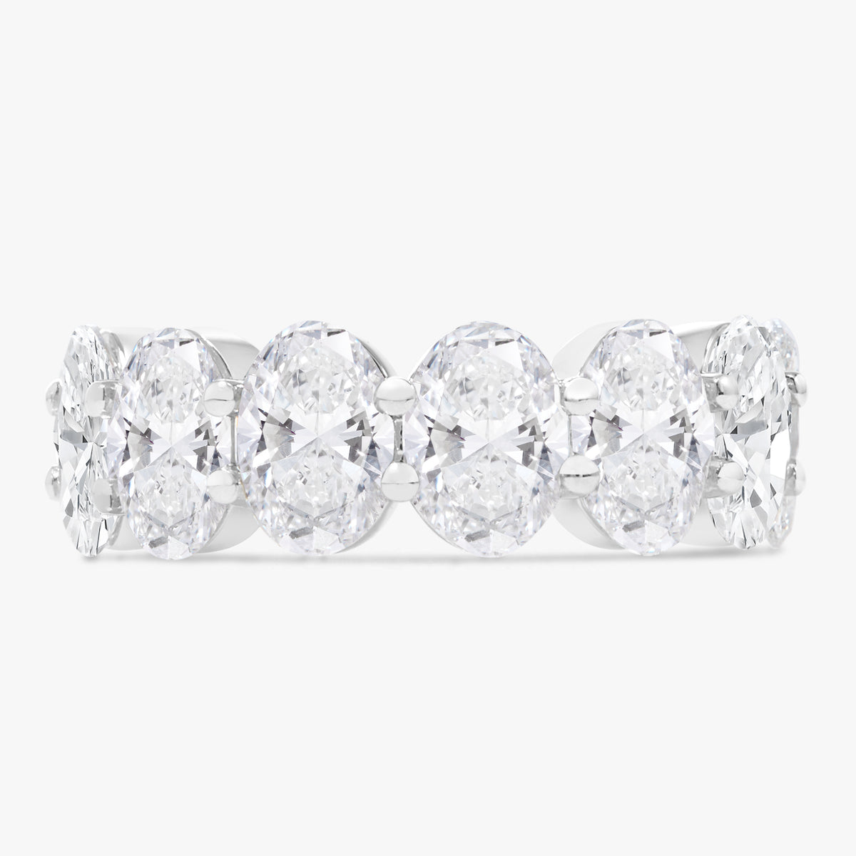Scalloped Oval Diamond Band 6.26 ctw