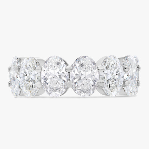 Scalloped Oval Diamond Band 6.26 ctw