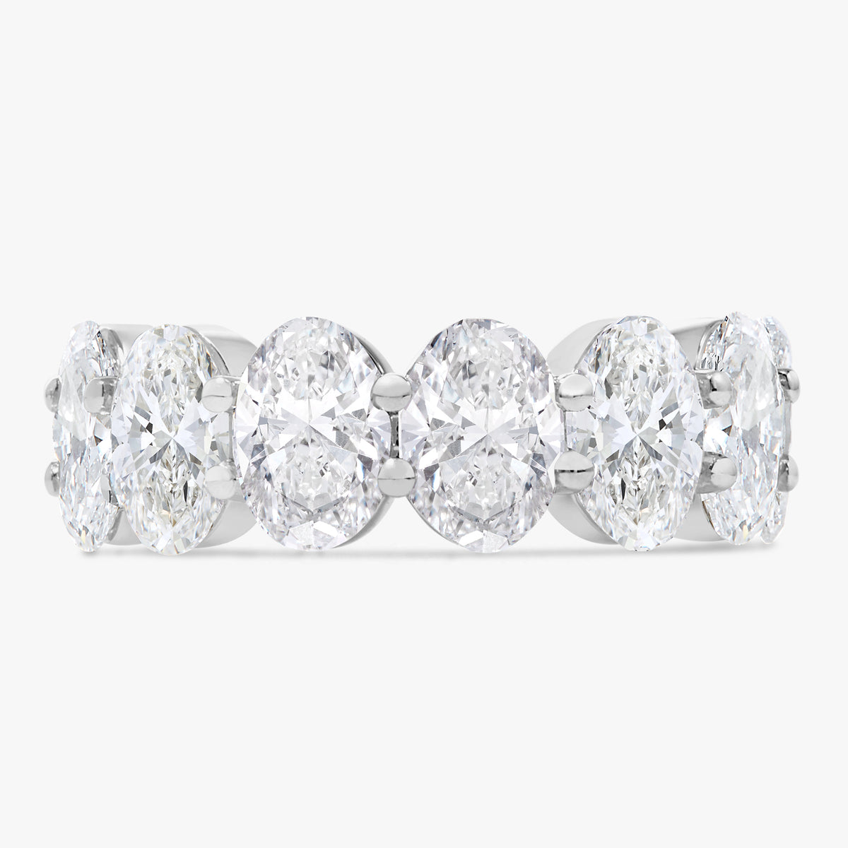Scalloped Oval Diamond Band 6.26 ctw