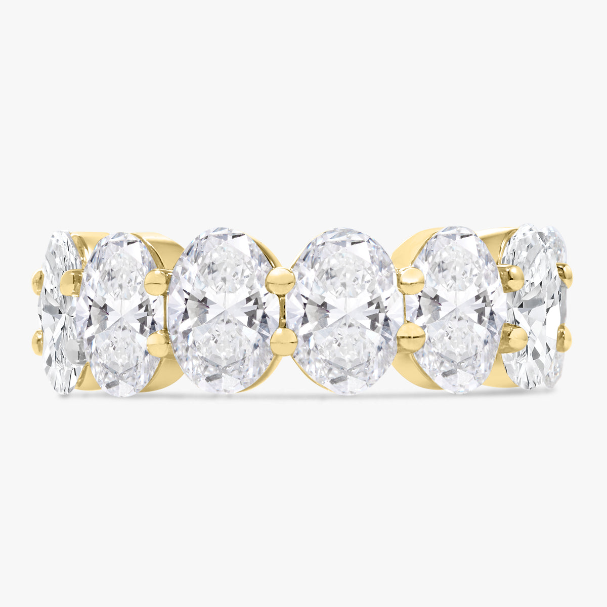 Scalloped Oval Diamond Band 6.26 ctw