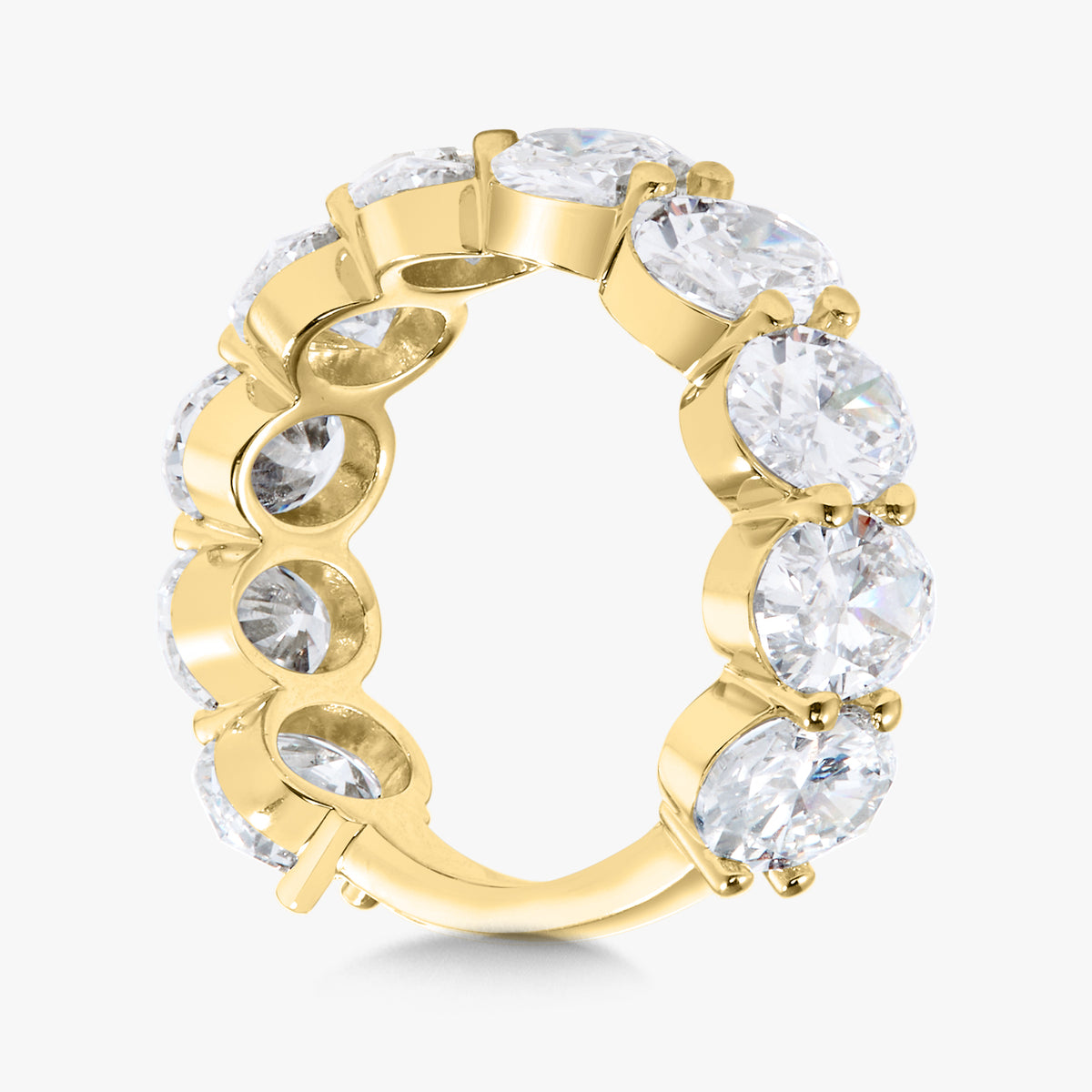 Scalloped Oval Diamond Band 6.26 ctw