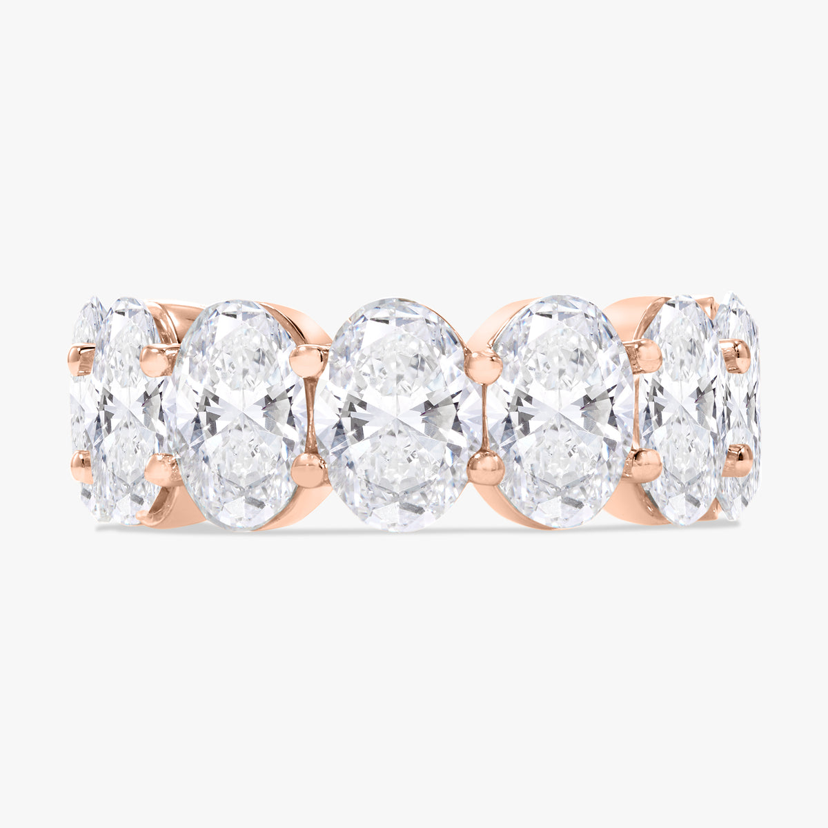 Scalloped Oval Diamond Band 9.33 ctw