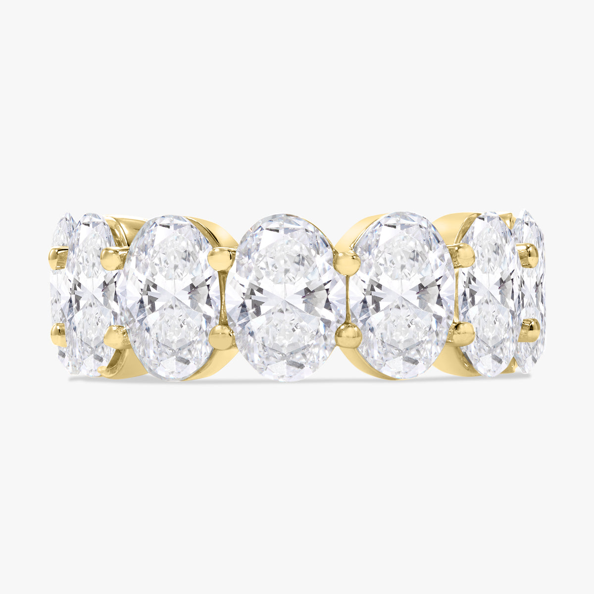 Scalloped Oval Diamond Band 9.33 ctw