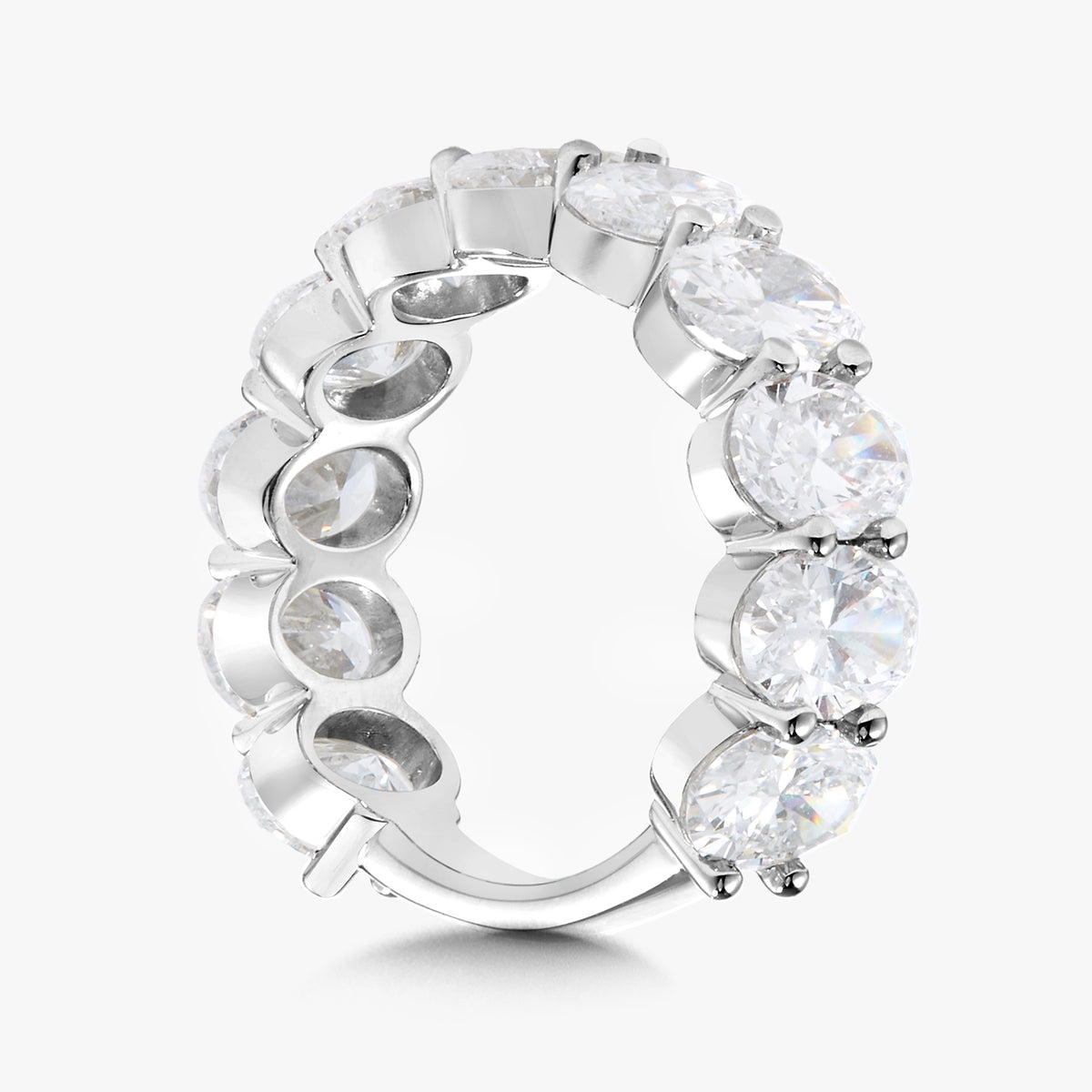 Scalloped Oval Diamond Band 9.33 ctw