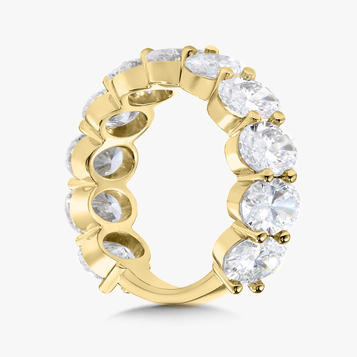 Scalloped Oval Diamond Band 9.33 ctw