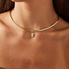 Seager Gold Collar Necklace
