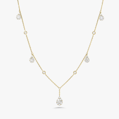 Serendipity Diamond Pear Drop Necklace