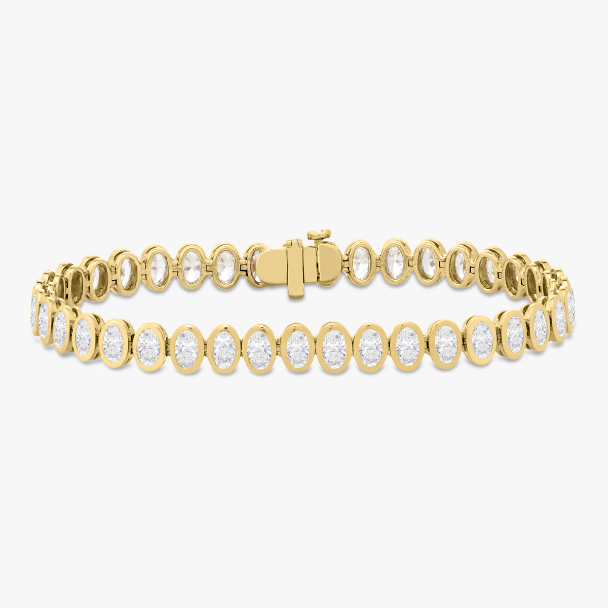 Oval Bezel Set Tennis Bracelet 7.50 ctw & 12.40 ctw