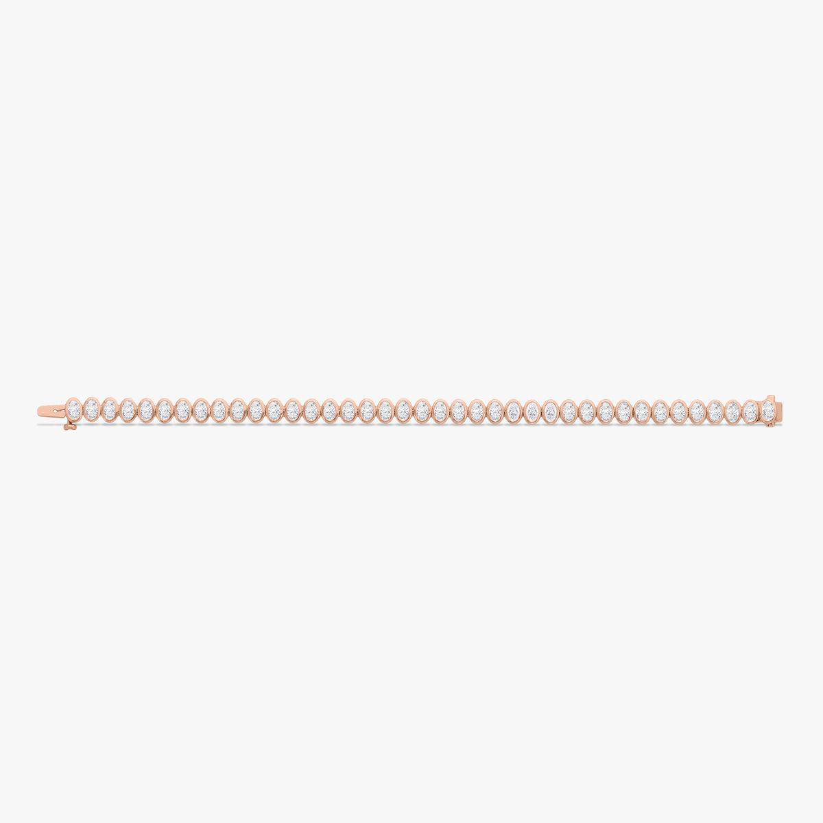 Oval Bezel Set Tennis Bracelet 7.50 ctw & 12.40 ctw
