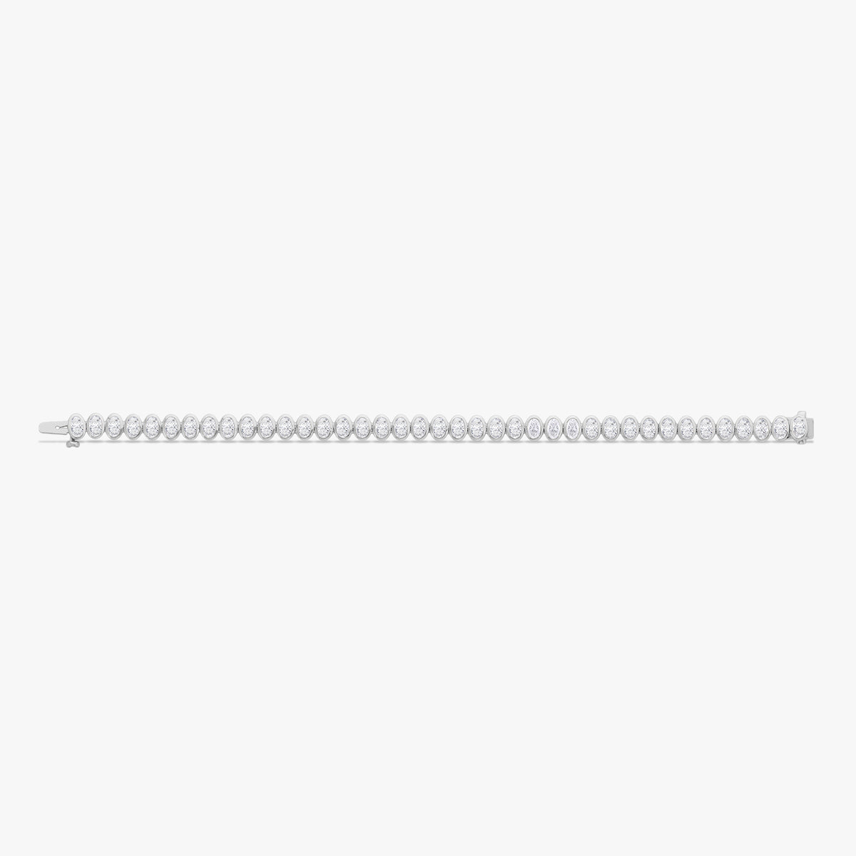 Oval Bezel Set Tennis Bracelet 7.50 ctw & 12.40 ctw