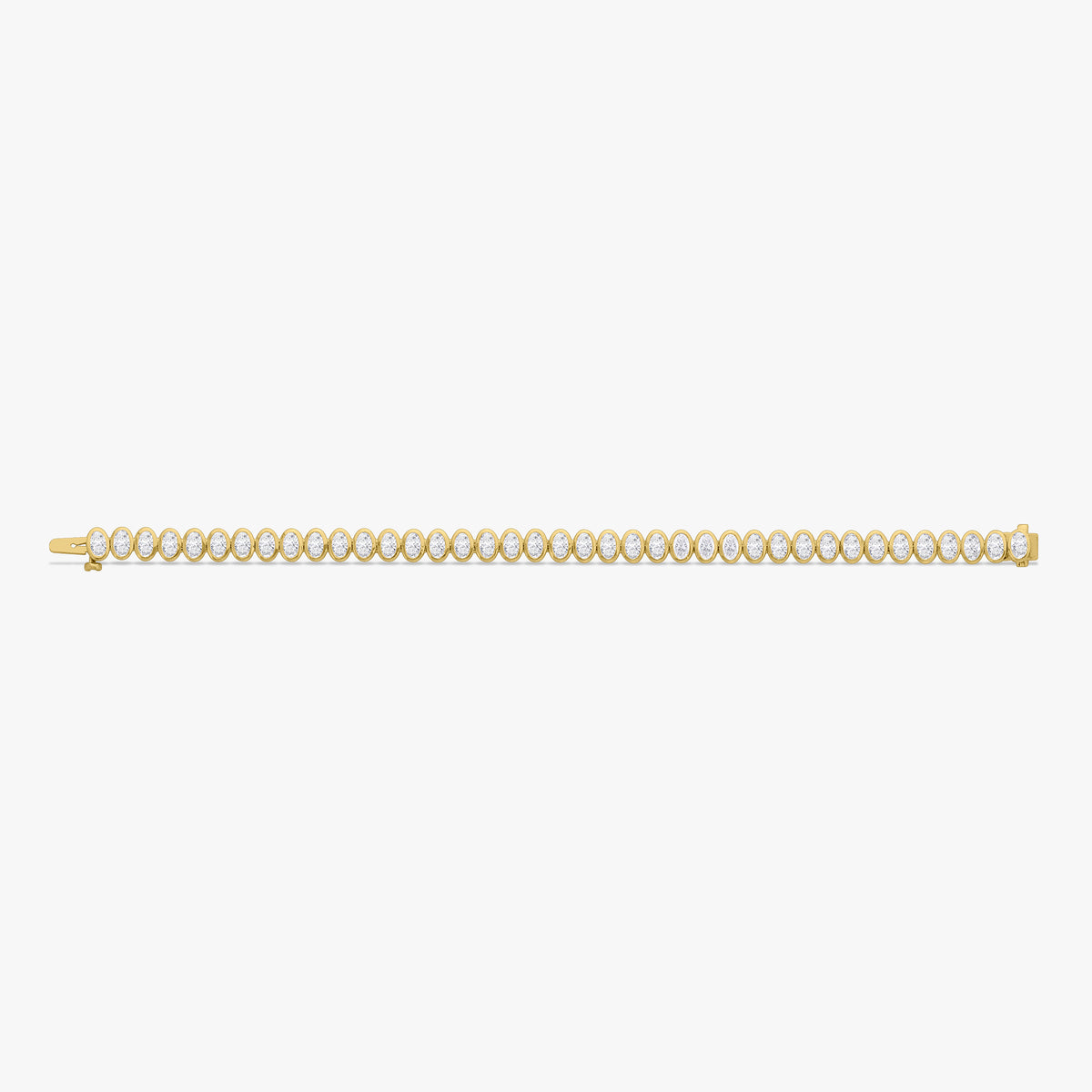 Oval Bezel Set Tennis Bracelet 7.50 ctw & 12.40 ctw