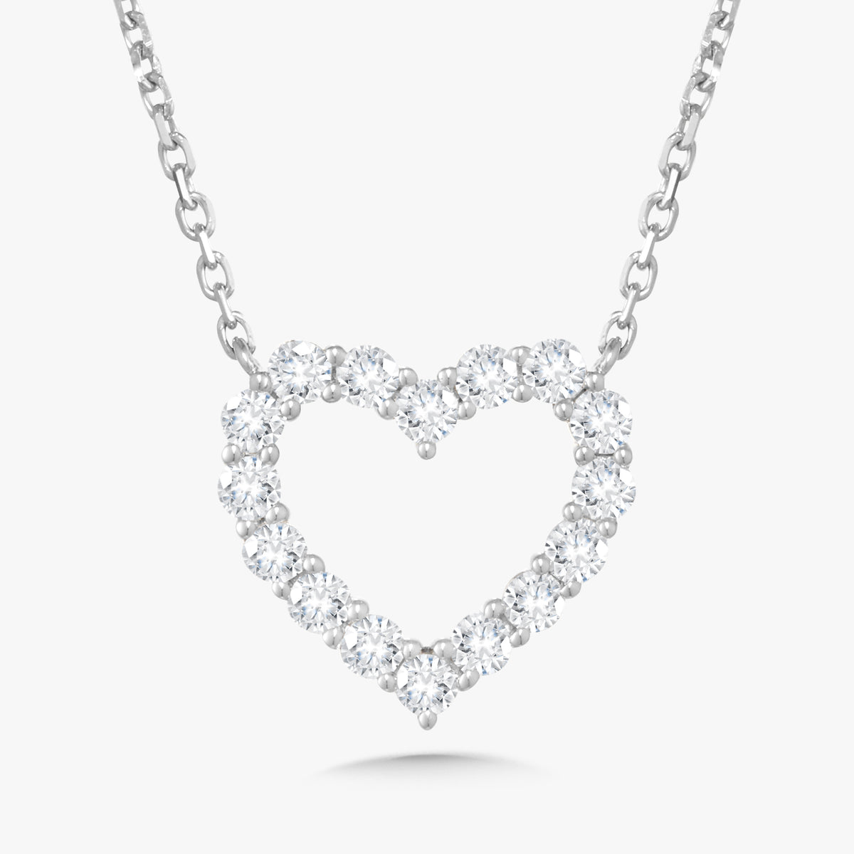 Georgie Diamond Heart Necklace