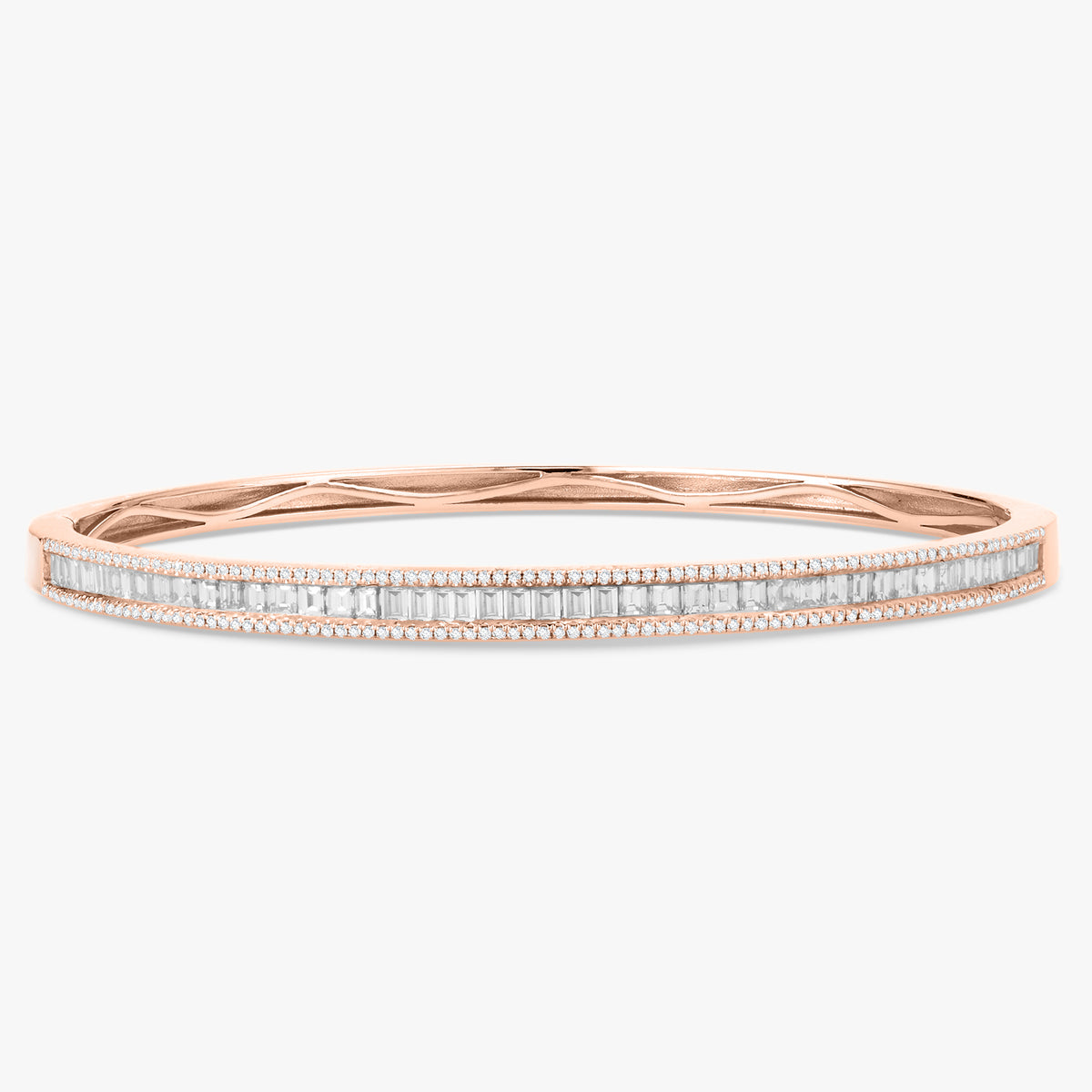 Little Gianna Baguette Diamond Bangle 2 ctw