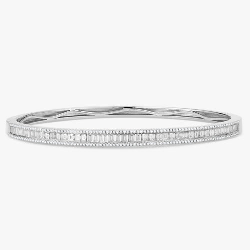 Little Gianna Baguette Diamond Bangle 2 ctw