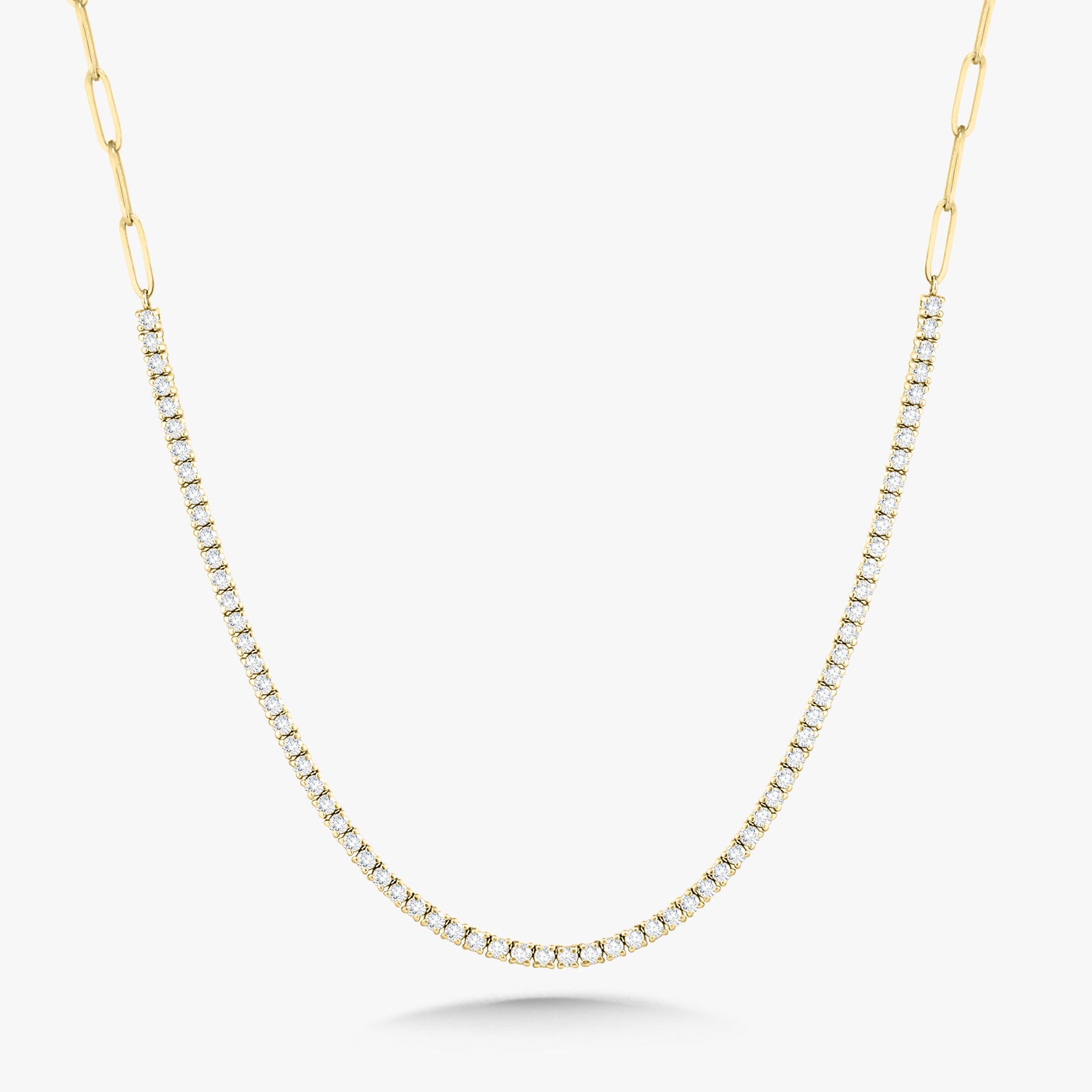 Inside23 LINK to XXⅢ S ネックレス The Southern Diamond Tennis & Paperclip Link Necklace 3 ctw – RWFJ