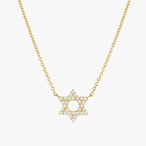 Mini Star of David Diamond Necklace